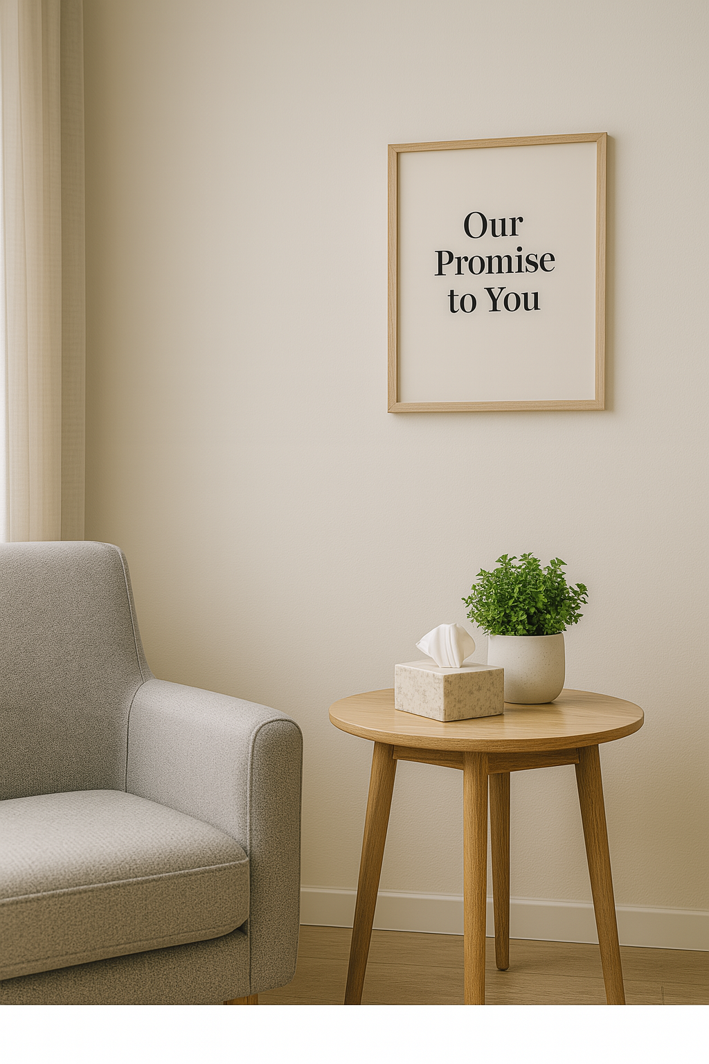 Therapist and client in a supportive session